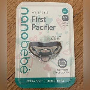 First Pacifier- Gray Black